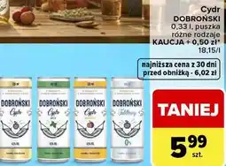 Carrefour Market Dobroński Cydr puszka oferta