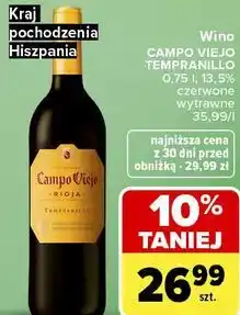 Carrefour Wino CAMPO VIEJO TEMPRANILLO oferta