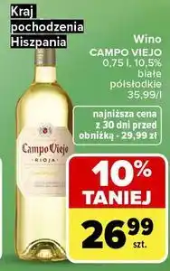 Carrefour Market Wino Campo Viejo Blanco oferta