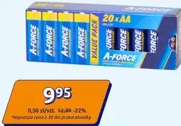 Action Baterie alkaliczne A-FORCE AA 20 szt oferta
