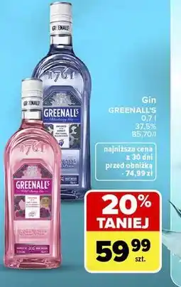 Carrefour Market Gin Greenall's Blueberry Gin / Wild Berry Gin oferta