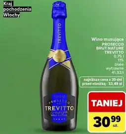 Carrefour Market Wino musujące PROSECCO BRUT NATURE TREVITTO oferta