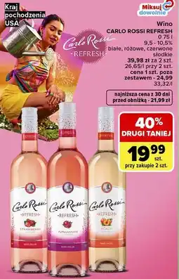 Carrefour Market Wino Carlo Rossi Refresh oferta