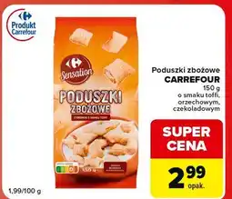 Globi Poduszki zbożowe z kremem o smaku czekoladowym Carrefour Sensation oferta