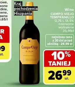 Carrefour Market Wino Campo Viejo Tempranillo oferta