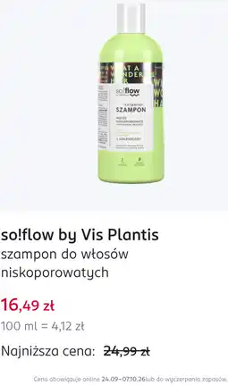 Rossmann so!flow by Vis Plantis szampon do włosów niskoporowatych oferta