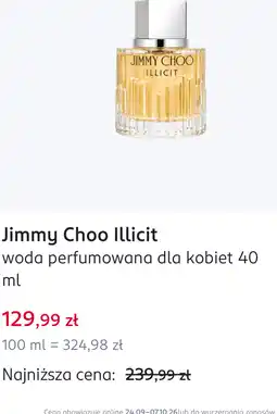 Rossmann Jimmy Choo Illicit woda perfumowana dla kobiet oferta