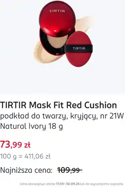 Rossmann TIRTIR Mask Fit Red Cushion podkład do twarzy, kryjący, nr 21W Natural Ivory oferta