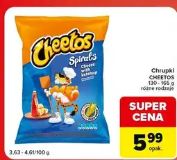 Globi Chrupki spirals ser z ketchupem Cheetos oferta