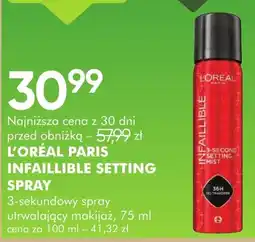 SuperPharm L'Oréal Paris Infaillible Setting Spray oferta