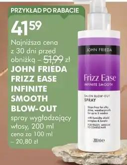SuperPharm John Frieda Frizz Ease Infinite Smooth Blow-Out oferta