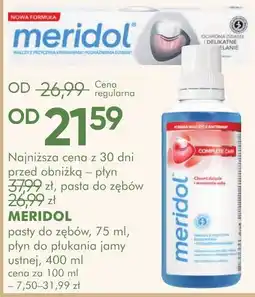 SuperPharm Meridol pasty do zębów, 75 ml, płyn do płukania jamy ustnej, 400 ml oferta