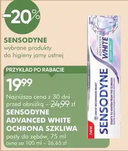 SuperPharm Sensodyne Advanced White Ochrona Szkliva oferta