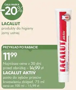 SuperPharm Lacalut Aktiv pasta do zębów przeciw krwawieniu dziąseł oferta