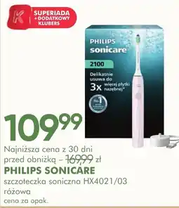 SuperPharm Philips Sonicare szczoteczka soniczna HX4021/03 różowa oferta