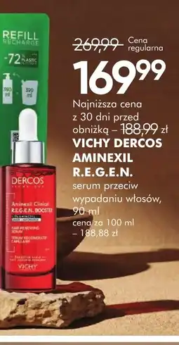 SuperPharm Vichy dercos aminexil r.e.g.e.n. serum przeciw wypadaniu włosów oferta