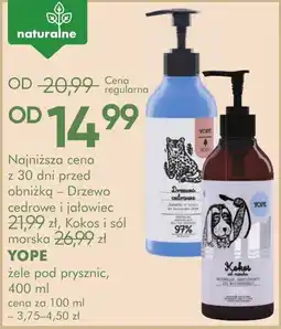 SuperPharm Żele pod prysznic YOPE oferta