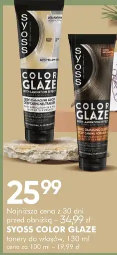 SuperPharm Syoss Color Glaze tonery do włosów oferta