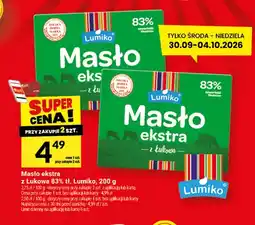 Twój Market Masło ekstra z Łukowa Lumiko 83% oferta
