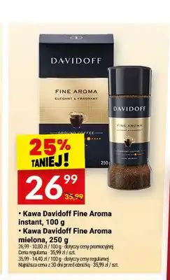 Twój Market Kawa rozpuszczalna Davidoff Fine Aroma instant oferta