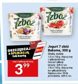 Twój Market Jogurt 7 zbóż śliwka Bakoma oferta