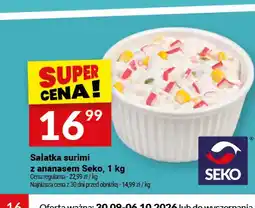 Twój Market Sałatka surimi z ananasem Seko oferta