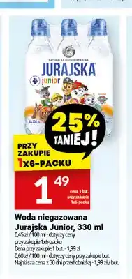 Twój Market Woda niegazowana Jurajska Junior oferta