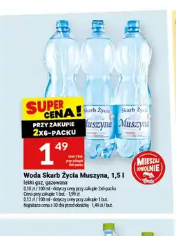 Twój Market Woda gazowana Skarb Życia Muszyna lekki gaz oferta
