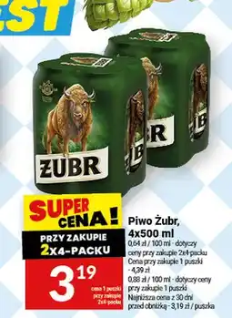 Twój Market Piwo Żubr 4-pak oferta