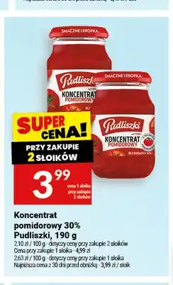 Twój Market Koncentrat pomidorowy 30% Pudliszki oferta