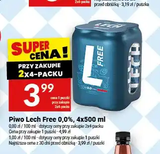 Twój Market Piwo bezalkoholowe Lech 4-pak oferta