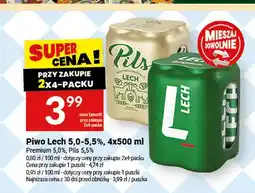 Twój Market Piwo Lech Premium 5,0% 4-pak oferta