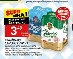 Twój Market Piwo Žatecký Světlý Ležák 5,0% 4-pak oferta