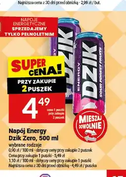 Twój Market Napój energetyczny Dzik Zero oferta