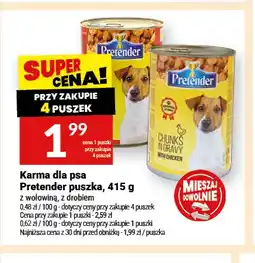 Twój Market Karma dla psa Pretender puszka z wołowiną oferta