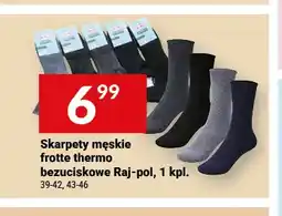Twój Market Skarpety męskie frotte thermo bezuciskowe Raj-Pol oferta