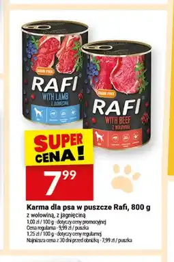 Twój Market Karma dla psa w puszce Rafi z wołowiną oferta