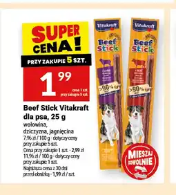 Twój Market Beef Stick Vitakraft dla psa dziczyzna oferta