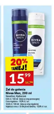 Twój Market Żel do golenia Sensitive Nivea Men oferta