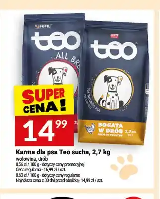 Twój Market Karma dla psa Teo sucha wołowina oferta