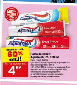 Twój Market Pasta do zębów Total Effect Aquafresh oferta