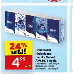 Twój Market Chusteczki higieniczne paczka Velvet 9-pak oferta