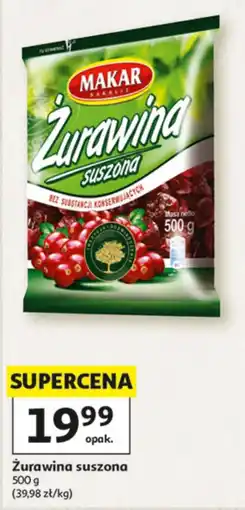 Auchan Żurawina suszona Makar oferta