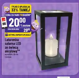 Polomarket Latarenka solarna LED ze świecą akrylową oferta