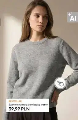 Sinsay Sweter chunky z domieszką wełny oferta