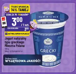 Polomarket Jogurt naturalny typu greckiego Mleczna Polana oferta