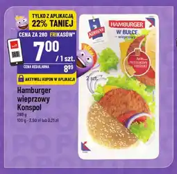 Polomarket Hamburger wieprzowy Konspol oferta