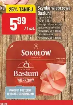 Polomarket Szynka wieprzowa Basiuni Sokołów oferta