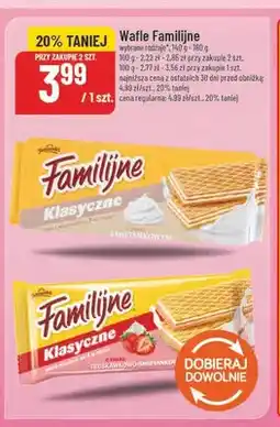 Polomarket Wafle Familijne Klasyczne o smaku śmietankowym oferta