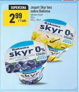 Polomarket Jogurt Skyr bez cukru jagoda Bakoma oferta